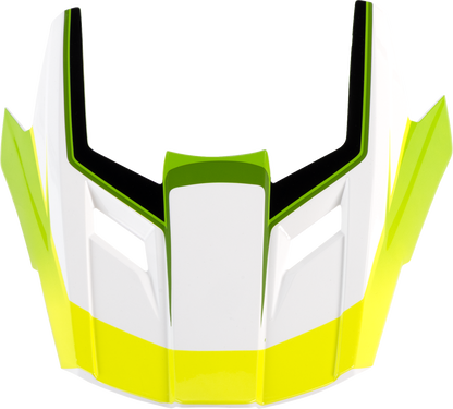 Z1R Dirt Maxx Visor Kit - Vortex - White/Green - XS-M 0132-1938