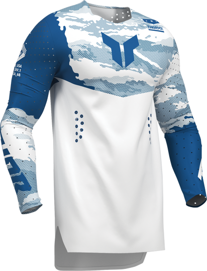 THOR Sportmode Recon LE Jersey - White/Blue - XL 2910-9080