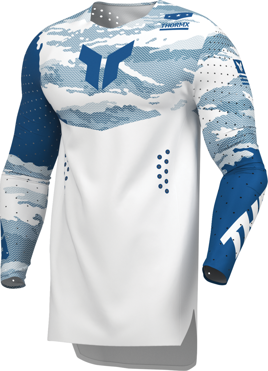 THOR Sportmode Recon LE Jersey - White/Blue - XL 2910-9080