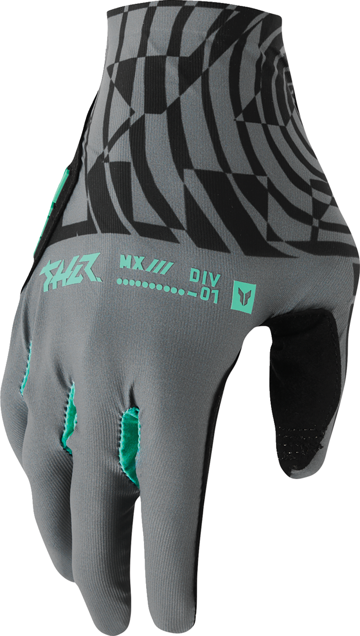 THOR Sportmode Mind Control Gloves - Charcoal/Black - Large 3330-9103
