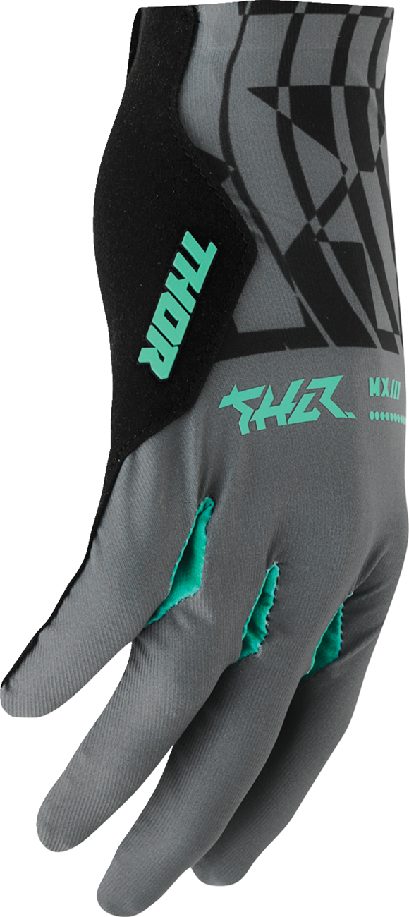 THOR Sportmode Mind Control Gloves - Charcoal/Black - Large 3330-9103