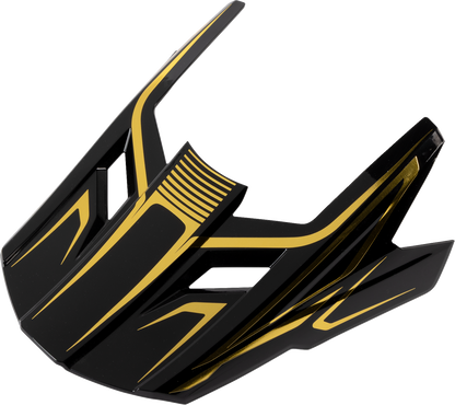 Z1R Dirt Maxx Visor Kit - Monogram - Black/Gold - XS-M 0132-1942