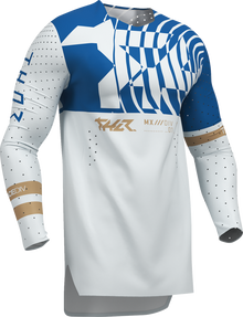 THOR Sportmode Mind Control Jersey - Light Gray/Blue - XL 2910-8770