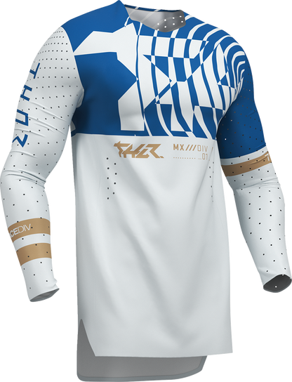 THOR Sportmode Mind Control Jersey - Light Gray/Blue - XL 2910-8770