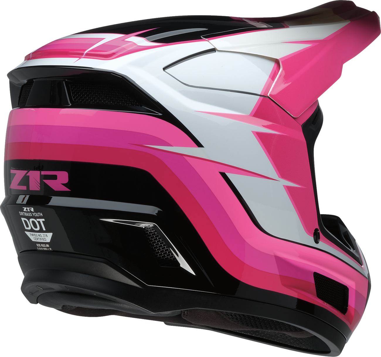 Z1R Youth Dirt Maxx - Vortex - Pink/White - Small 0111-1884