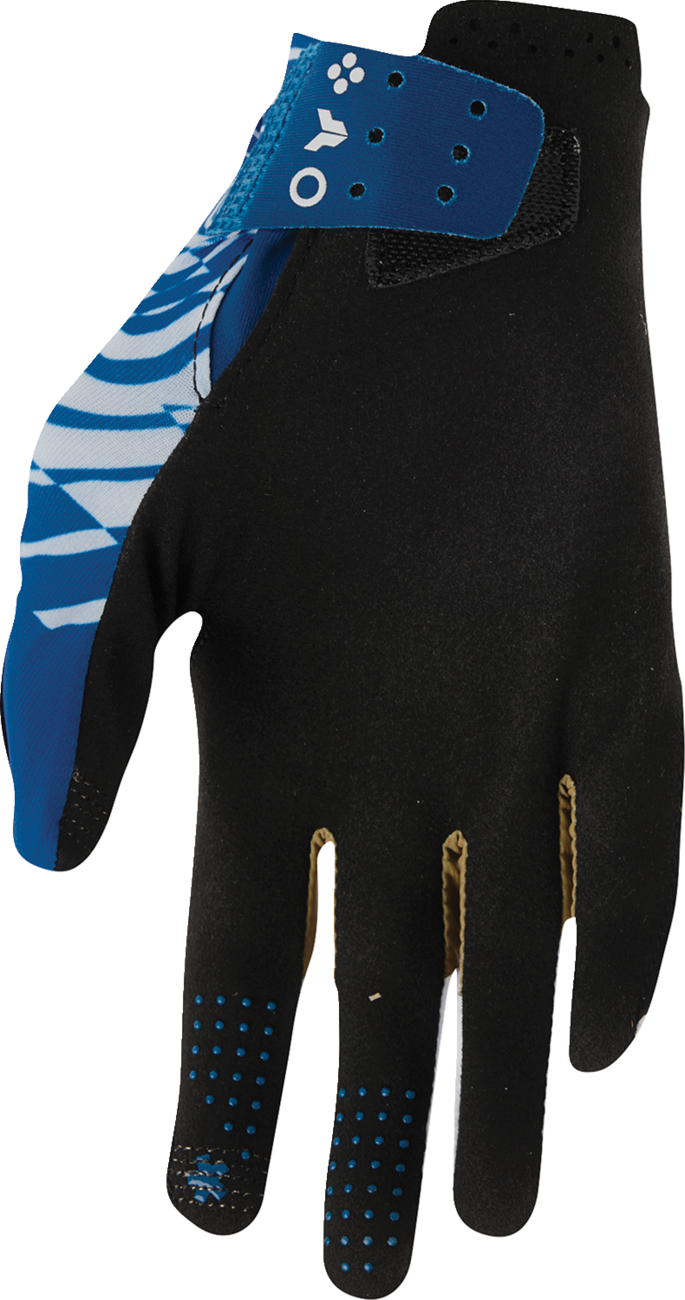 THOR Sportmode Mind Control Gloves - Light Gray/Blue - 2XL 3330-9130