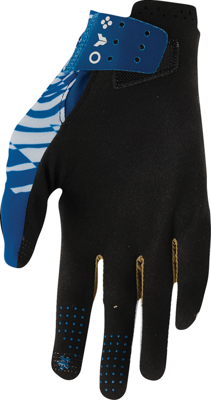 THOR Sportmode Mind Control Gloves - Light Gray/Blue - 2XL 3330-9130
