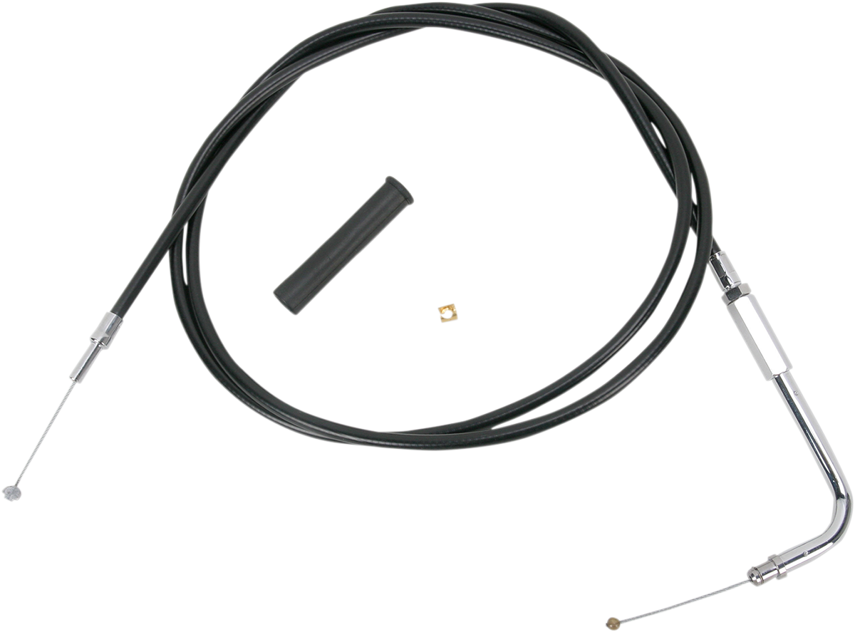 DRAG SPECIALTIES Black Vinyl Throttle Cable - 58" 4332158B