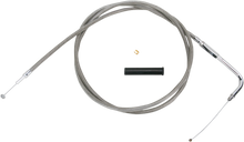 DRAG SPECIALTIES Stainless Braided Throttle Cable - 58" 5332158B