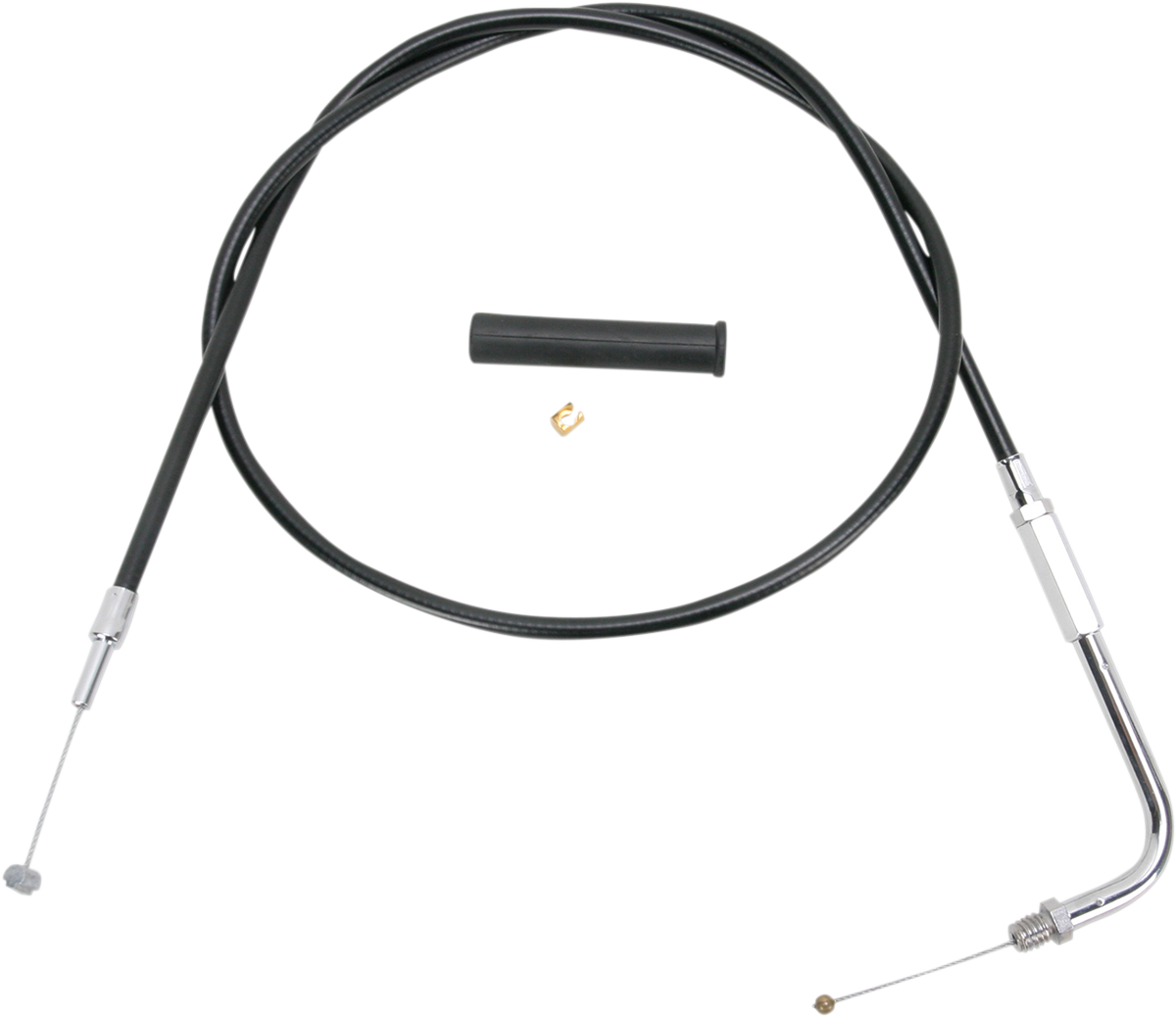 DRAG SPECIALTIES Black Vinyl Throttle Cable - 48" 4330548B