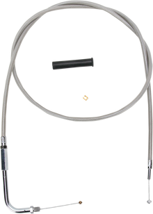 DRAG SPECIALTIES Stainless Braided Throttle Cable - 48" 5330548B