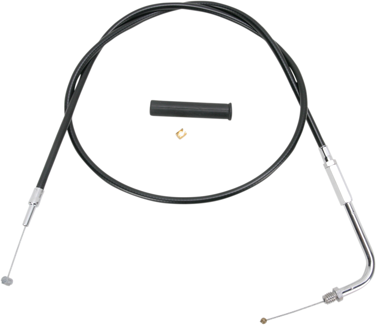 DRAG SPECIALTIES Black Vinyl Throttle Cable - 48" 4330348B