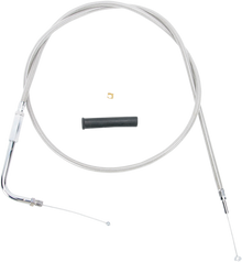 DRAG SPECIALTIES Stainless Braided Throttle Cable - 48" 5330348B