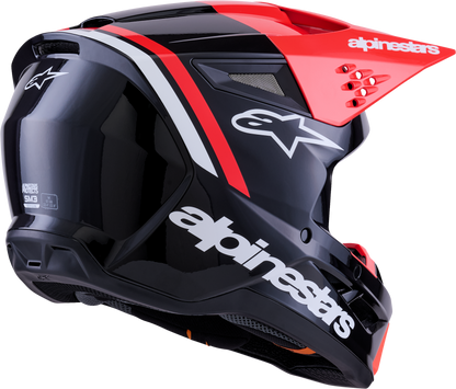 Sm3 Radium Helmet Blk/Red Fluo/White Glossy Xl