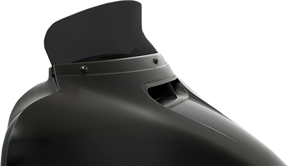 MEMPHIS SHADES Spoiler Windshield - 4-1/2" - Dark Black Smoke - FLH MEP84610