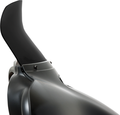 MEMPHIS SHADES Spoiler Windshield - 8-1/2" - Dark Black Smoke - FLH MEP84810