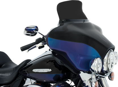 MEMPHIS SHADES Spoiler Windshield - 6-1/2" - Dark Black Smoke - '96-'13 FLH MEP84410