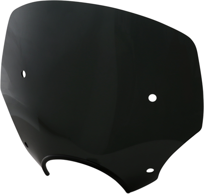 MEMPHIS SHADES El Paso Windshield - 13" - 7" Headlight Cutout - Dark Black Smoke MEP5235