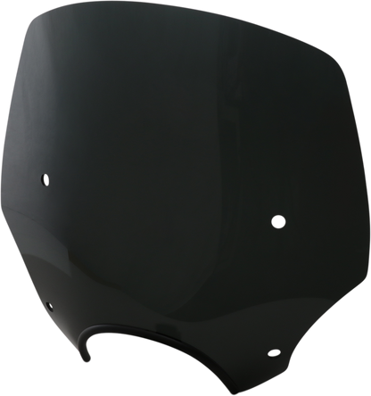 MEMPHIS SHADES El Paso Windshield - 15" - 7" Headlight Cutout - Dark Black Smoke MEP5245