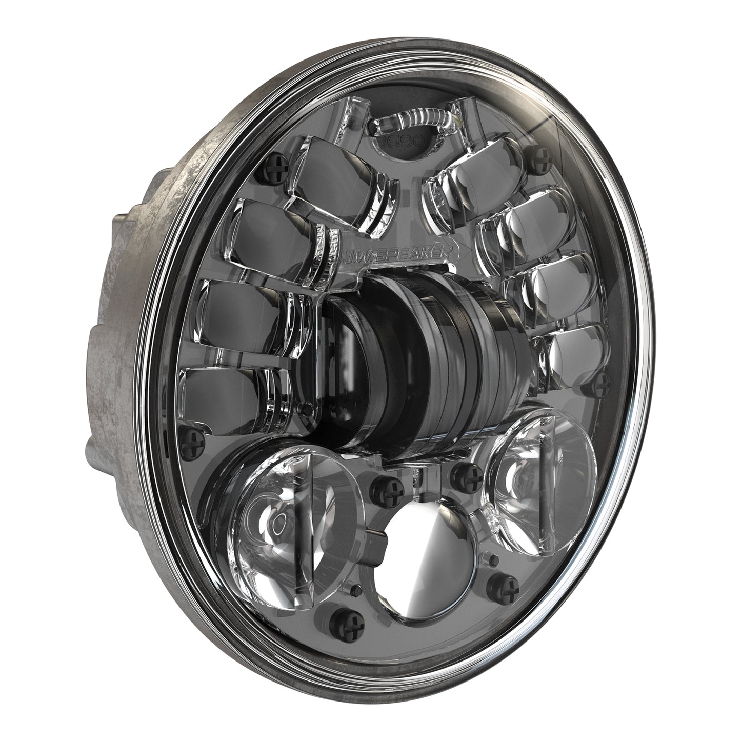 8690m Led Headlight 5.75" Blk Bezel