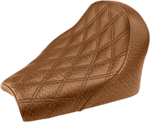 SADDLEMEN Seat - Renegade Solo - Lattice Stitched - Brown I18-33-002BLS