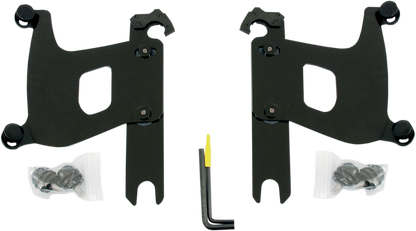 MEMPHIS SHADES Bullet Trigger Lock Mounting Kit - Covered Forks - Without Lightbar - Black MEB1975