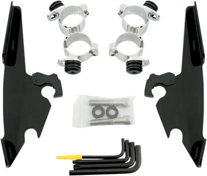 MEMPHIS SHADES Fats/Slim Mounting Kit - Polished - XL 48 MEB1986