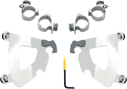 MEMPHIS SHADES Gauntlet Mounting Kit - Polished - XL 48 MEK1984