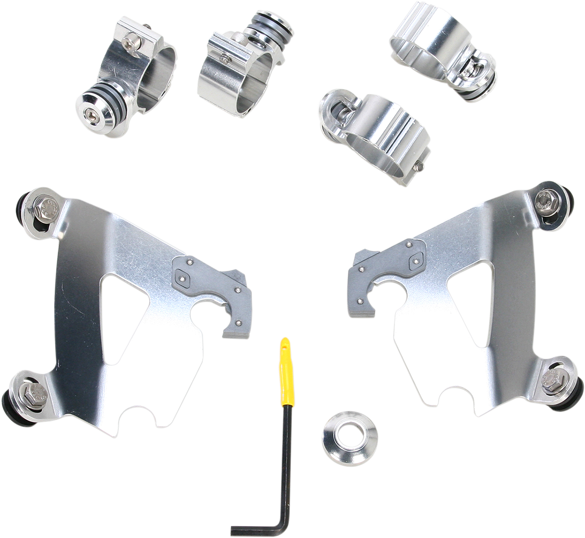 MEMPHIS SHADES Cafe Mounting Kit - Polished - XL/FXD MEK1995