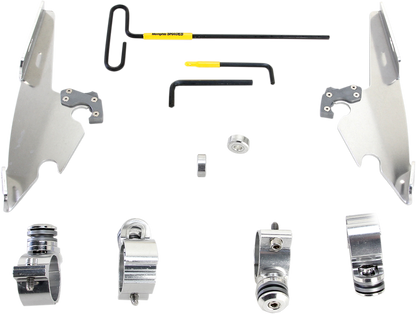 MEMPHIS SHADES Batwing - Mounting Kit - Polished - XL12C MEK2008