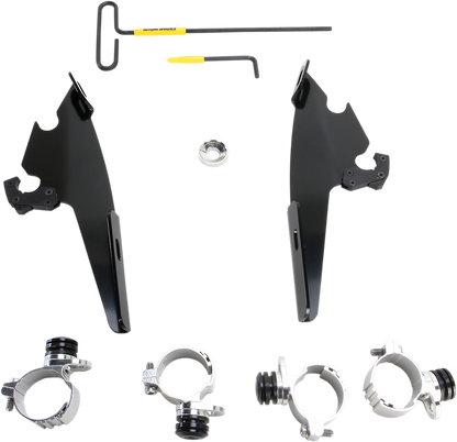 MEMPHIS SHADES Batwing - Mounting Kit - Black - XL883 MEB2004