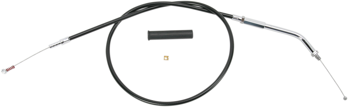 DRAG SPECIALTIES Black Vinyl Idle Cable - 32-1/2" 4340100B