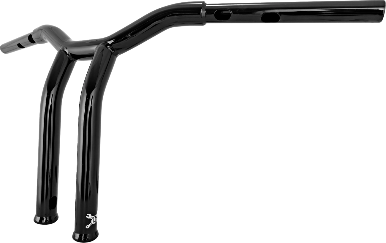 BURLY BRAND Dominator Handlebar - Touring/Softail - 12" - Black B12-6082B