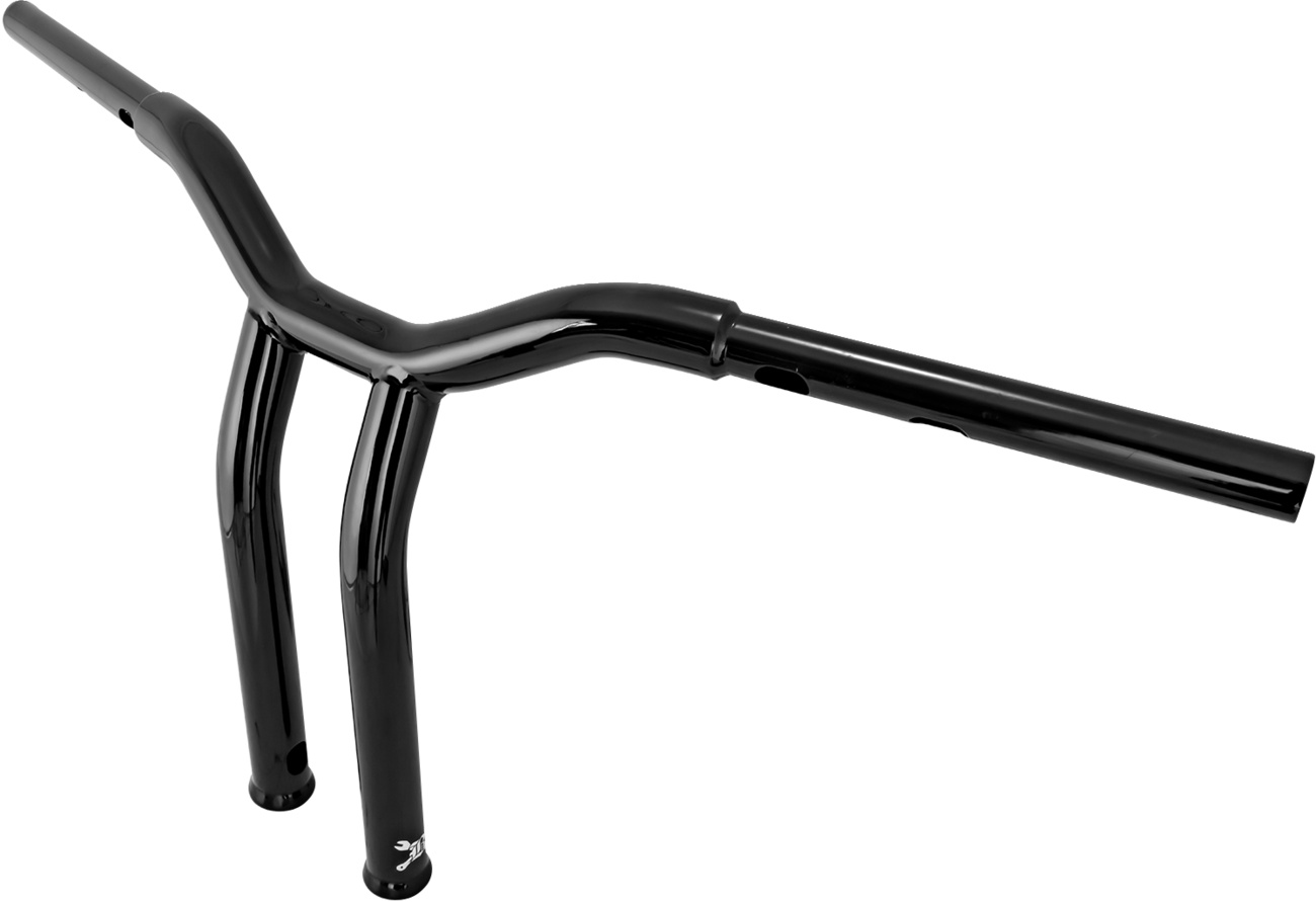 BURLY BRAND Dominator Handlebar - Touring/Softail - 12" - Black B12-6082B