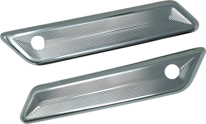 KODLIN USA Saddlebag Latch Covers - Chrome - Vektor - FLH/FLT '23-'26 K59494