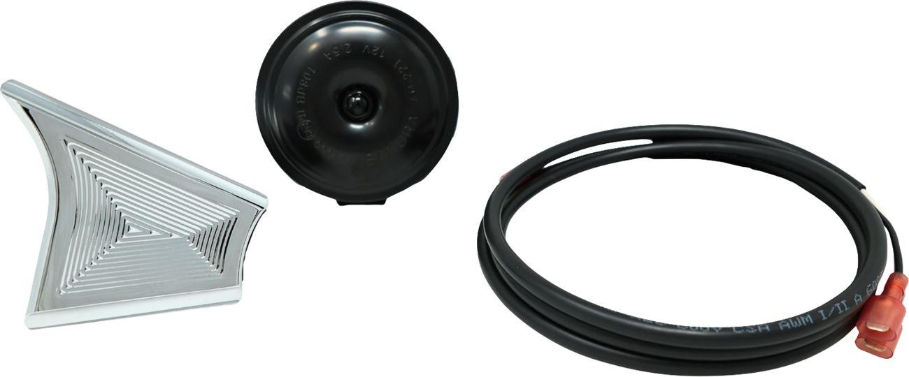 KODLIN USA Vektor Horn Relocation Kit - Chrome KUS25854