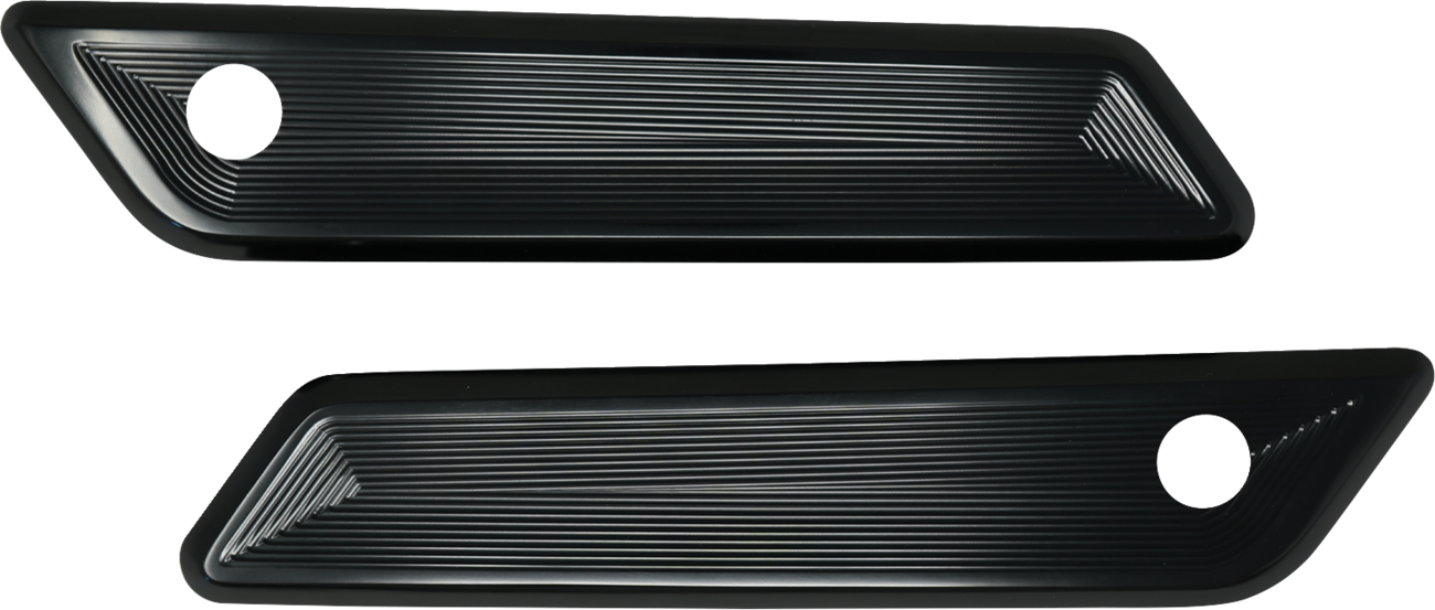 KODLIN USA Saddlebag Latch Covers - Gloss Black - Vektor - FLH/FLT '23-'26 K59493