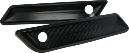KODLIN USA Saddlebag Latch Covers - Gloss Black - Vektor - FLH/FLT '23-'26 K59493