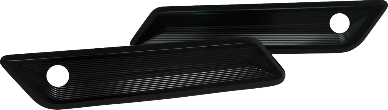 KODLIN USA Saddlebag Latch Covers - Gloss Black - Vektor - FLH/FLT '23-'26 K59493