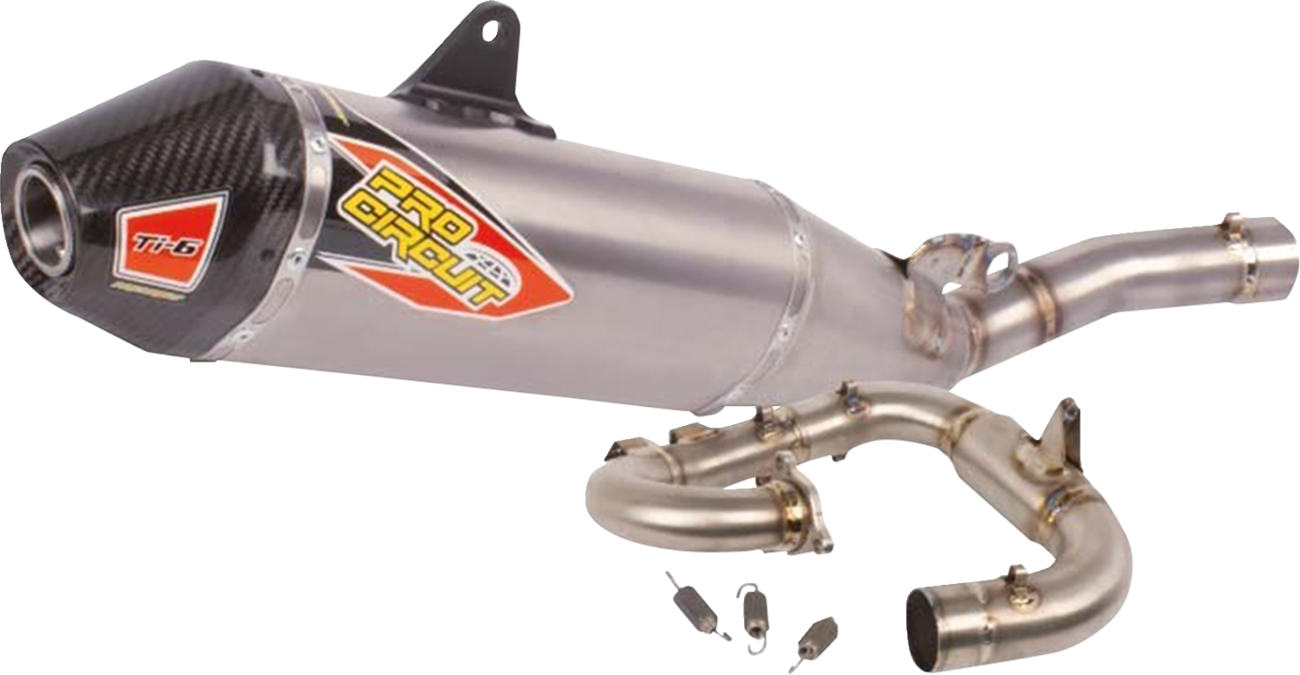 PRO CIRCUIT Ti-6 Exhaust System - Titanium/Carbon Fiber 0332645F