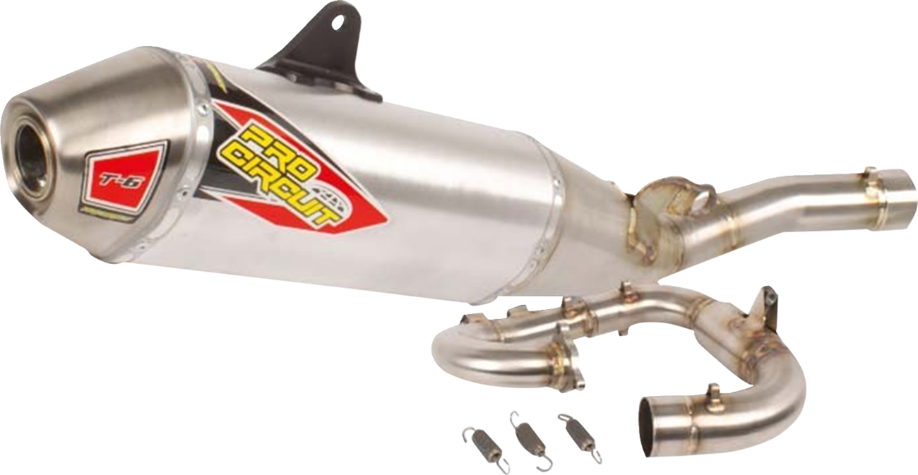 PRO CIRCUIT T-6 Exhaust System - Titanium/Stainless Steel - YZ450 0132645G