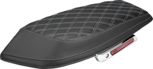 SADDLEMEN Saddlebag Lid Covers - Lattice - Carbon Fiber - Silver Stitch - FLH/FLT '23-'26 L870-23-20705