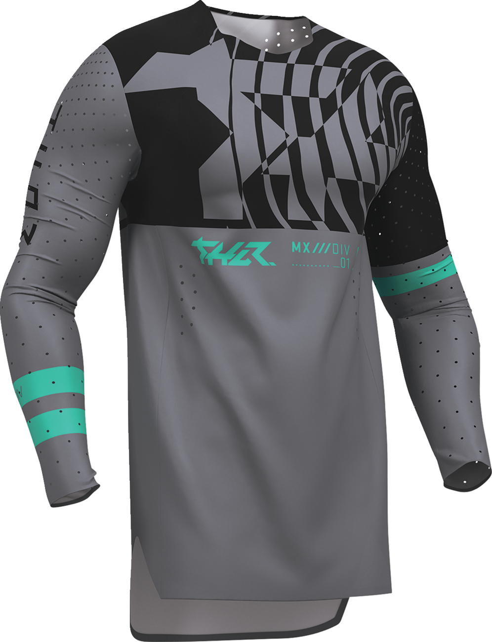 THOR Sportmode Mind Control Jersey - Charcoal/Black - 2XL 2910-8766