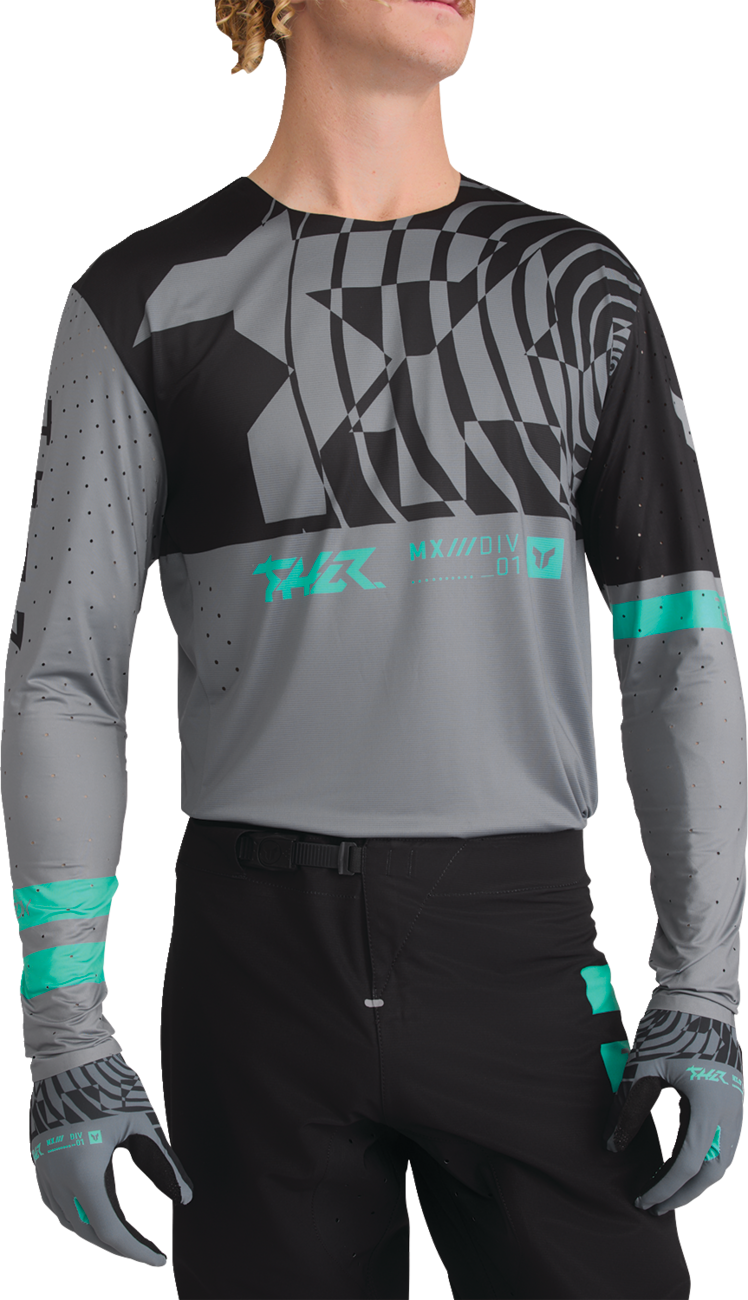 THOR Sportmode Mind Control Jersey - Charcoal/Black - 2XL 2910-8766