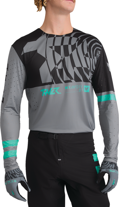 THOR Sportmode Mind Control Jersey - Charcoal/Black - 2XL 2910-8766