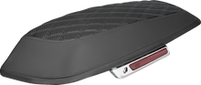SADDLEMEN Saddlebag Lid Covers - Lattice - Carbon Fiber - Gray Stitch - FLH/FLT '14-'24 L870-14-20702