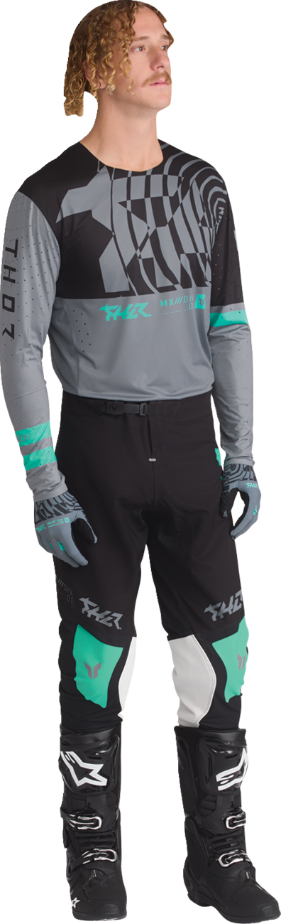 THOR Sportmode Mind Control Gloves - Charcoal/Black - Small 3330-9101