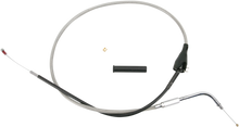 DRAG SPECIALTIES Stainless Braided Idle Cable - Cruise - 38-3/8" 5343100B