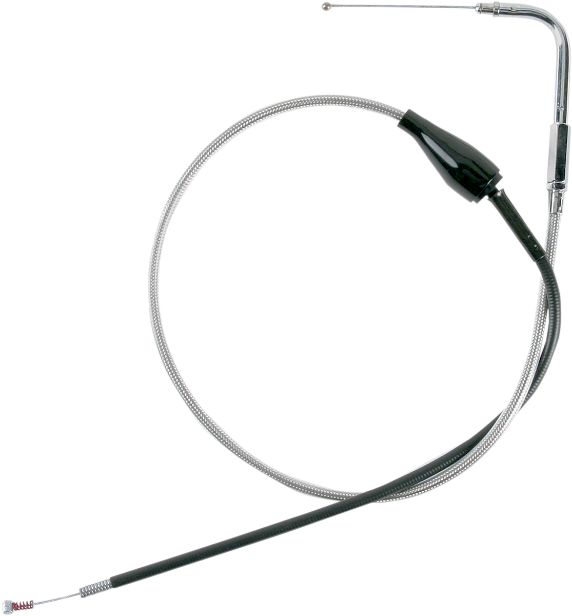 DRAG SPECIALTIES Stainless Braided Idle Cable - Cruise - 38-7/8" 5342800B