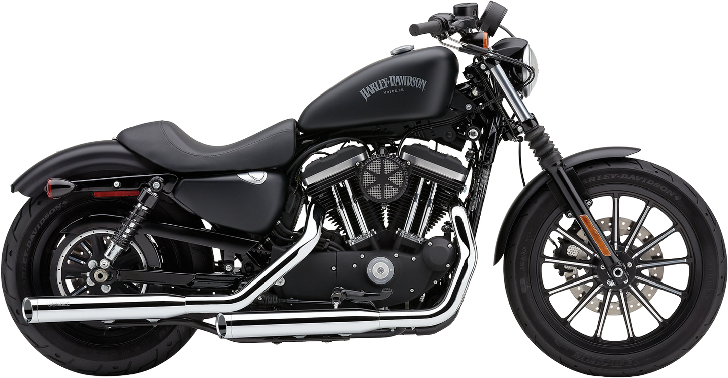 3" Slip Ons Chrome Sportster 14 22